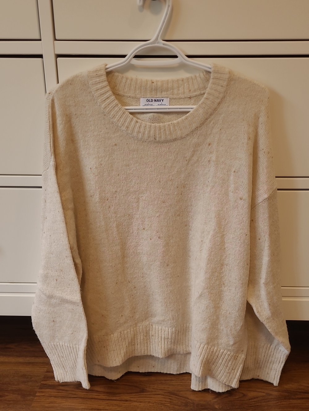 Old Navy Neutral Cream Crewneck Sweater